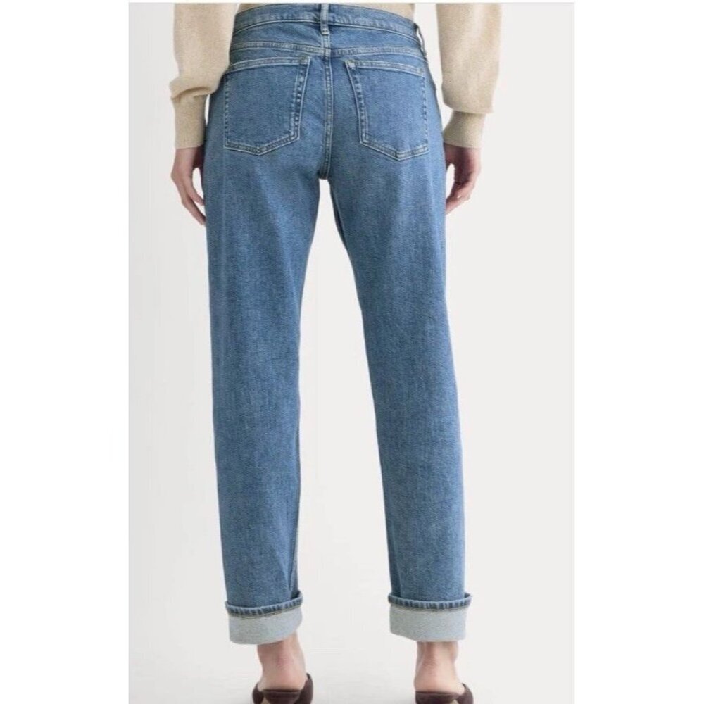 Everlane Womens 29x27” Selvedge Denim Blue Jeans Organic Cotton, Straight Leg - Picture 10 of 12